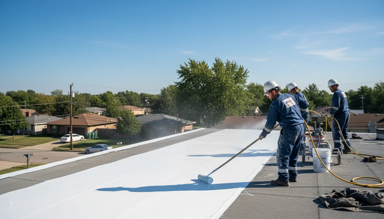 Commercial roof coating in Kinsman, IL near me